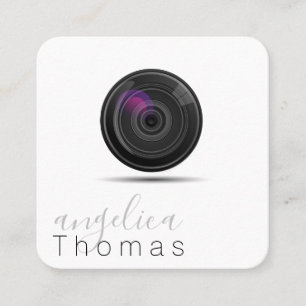Fotografie   Artiest   Ontwerper   Cameralens Vierkante Visitekaartje