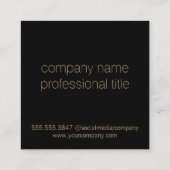 Fotografie | Artiest | Ontwerper Vierkante Visitekaartje (Achterkant)