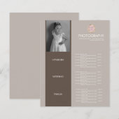 Fotografie Bedrijf Je Logo Earthy Menu (Voorkant / Achterkant)