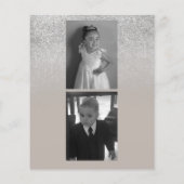 Fotografie Bedrijf Zilveren Glitter Uw Logo Menu (Achterkant)