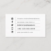 Fotografie Bedrijfs Veelvoudige Foto's Visitekaartje (Achterkant)