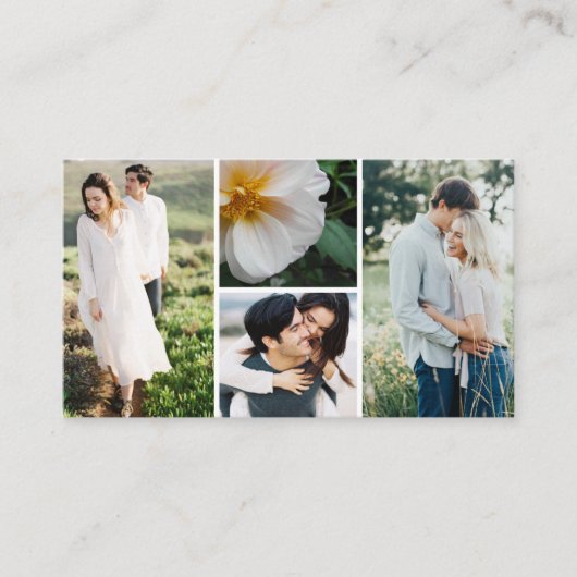 Fotografie Bedrijfs Veelvoudige Foto's Visitekaartje (Voorkant)