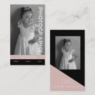 Fotografie Bedrijfsvormen Blok Zwart Blush Visitekaartje