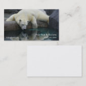 Fotografie Beer polaire Visitekaartje (Voorkant / Achterkant)