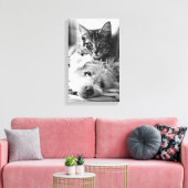 Fotografie Beste vrienden Canvas Afdruk (Insitu (Woonkamer))