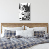Fotografie Beste vrienden Canvas Afdruk (Insitu (Slaapkamer))