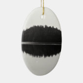 Fotografie bij het meer van Adirondack Keramisch Ornament (Rechts)