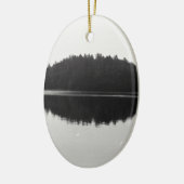 Fotografie bij het meer van Adirondack Keramisch Ornament (Links)