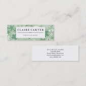 Fotografie Bloemendecor Diagonale Strepen Mini Visitekaartje (Voorkant / Achterkant)