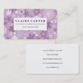 Fotografie Bloemendecor Diagonale Strepen Visitekaartje (Voorkant / Achterkant)