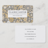 Fotografie Bloemendecor met diagonale strepen Visitekaartje (Voorkant / Achterkant)