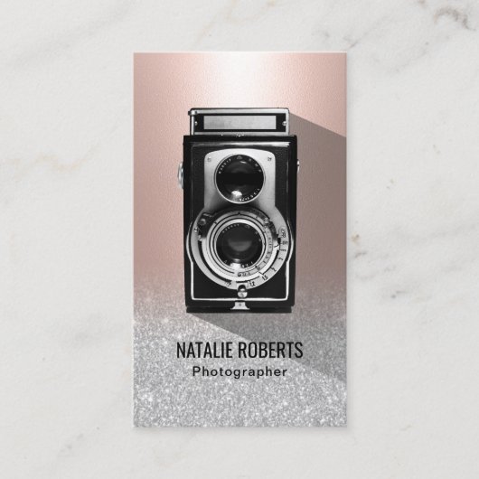 Fotografie Blush Roos Gold fotografie Visitekaartje (Voorkant)