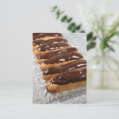Fotografie Boston Cream vulde eclairs Briefkaart (Staand voorkant)