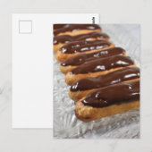 Fotografie Boston Cream vulde eclairs Briefkaart (Voorkant / Achterkant)