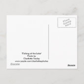 Fotografie-Briefkaart "Gevist bij het meer" Briefkaart (Achterkant)
