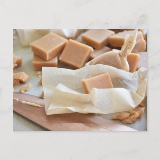 Fotografie Brits clotted Cream Fudge Briefkaart (Voorkant)