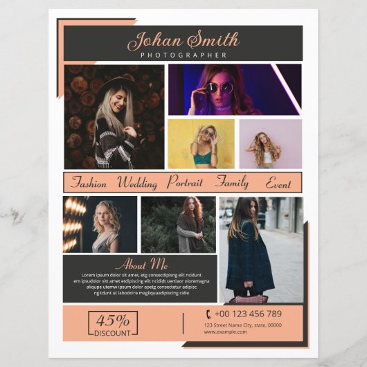 Fotografie brochure Sjabloon (Voorkant)