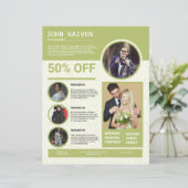 Fotografie brochure Sjabloon (Staand voorkant)