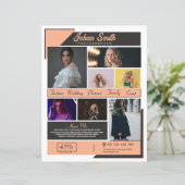 Fotografie brochure Sjabloon (Staand voorkant)