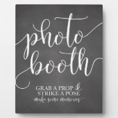 Fotografie bruiloft bord - Pak een prop-streep Fotoplaat (Voorkant)