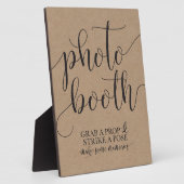 Fotografie bruiloft bord - Pak een prop-streep Fotoplaat (Zijkant)