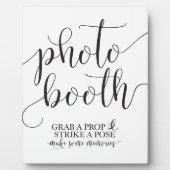 Fotografie bruiloft bord - Pak een prop-streep Fotoplaat (Voorkant)