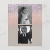 Fotografie Business Ombre Glitter Uw menu Logo (Achterkant)