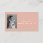 Fotografie Business Pink Blush Colorblock Visitekaartje (Achterkant)