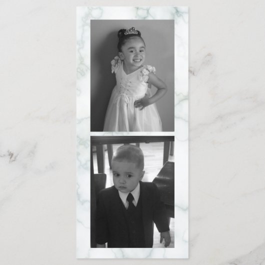 Fotografie Business Uw Logo grijs marmer-menu Menu (Achterkant)