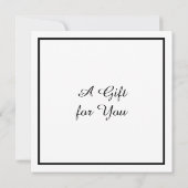 Fotografie Cadeaubon Sjabloon (Achterkant)