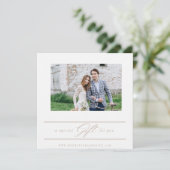 Fotografie Cadeaubon Sjabloon Kaart (Staand voorkant)