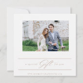 Fotografie Cadeaubon Sjabloon Kaart (Voorkant)