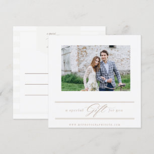 Fotografie Cadeaubon Sjabloon Kaart