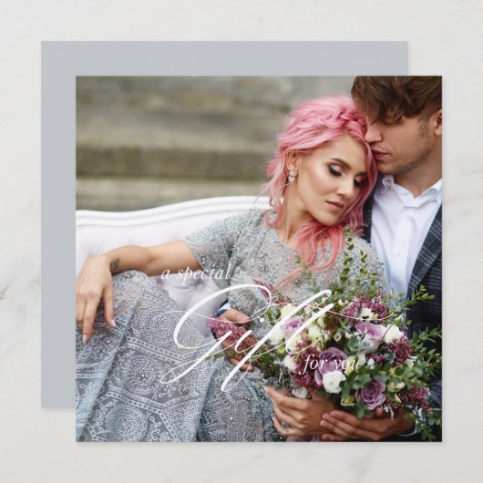 Fotografie Cadeaubon Sjabloon Kaart (Voorkant / Achterkant)