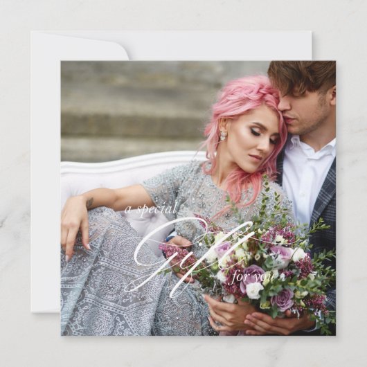 Fotografie Cadeaubon Sjabloon Kaart (Voorkant)