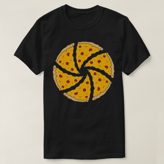 Fotografie camera Aperture Pizza Slices T-shirt (Design voorkant)