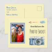 Fotografie Camera Club Uitnodiging Aangepaste foto (Voorkant / Achterkant)