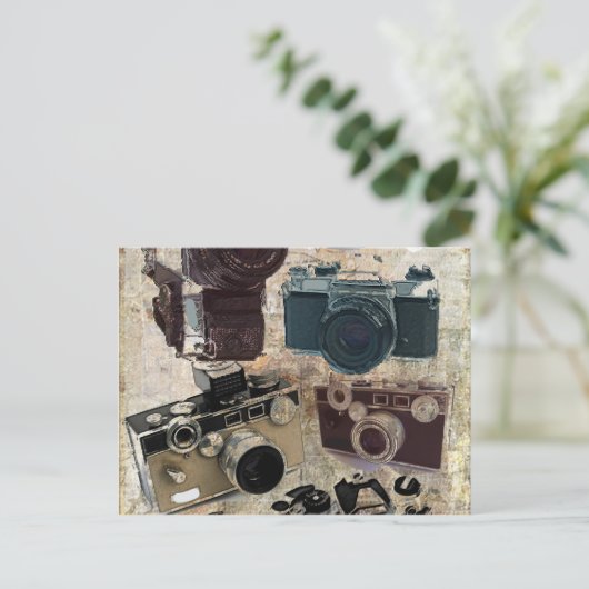 fotografie camera fotograaf in nood briefkaart (Staand voorkant)