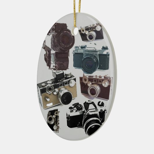 fotografie camera fotograaf in nood keramisch ornament (Links)