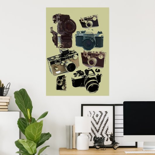 fotografie camera fotograaf in nood poster (Thuiskantoor)