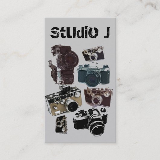 fotografie camera fotograaf in nood visitekaartje (Voorkant)