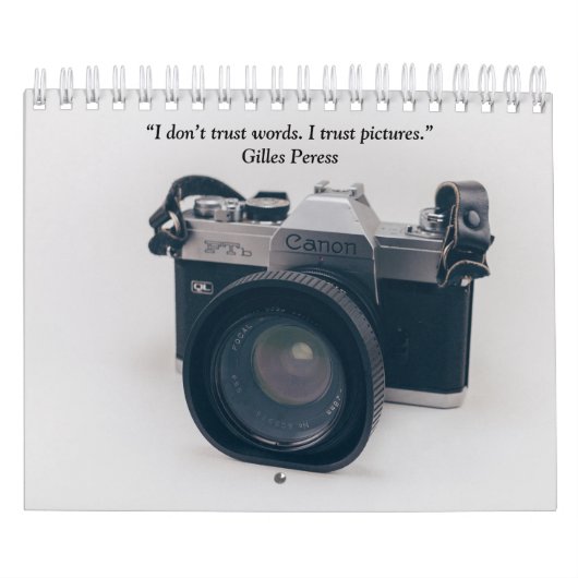 Fotografie  camera kalender (Hoes)
