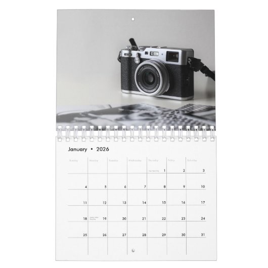 Fotografie  camera kalender (Jan 2026)