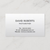 Fotografie camera Lens Fotografie Sociale media Visitekaartje (Achterkant)