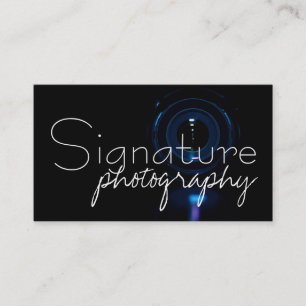 Fotografie camera lens portret visitekaartje