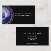 Fotografie camera Lens Professional Visitekaartje (Voorkant / Achterkant)