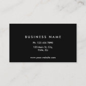 Fotografie camera Lens Professional Visitekaartje (Achterkant)