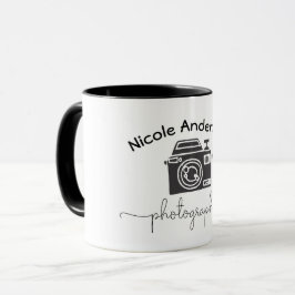 Fotografie Camera Modern Minimaal Logo Grafisch Mok