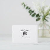 Fotografie Camera Modern Minimaal Logo Visitekaartje (Staand voorkant)