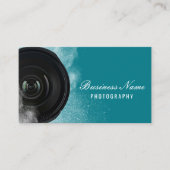 Fotografie camera Moderne Blauwgroen fotografie Visitekaartje (Voorkant)